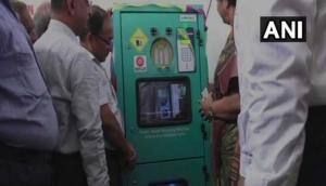 Railways installs plastic bottle crushing machine in Mumbai Rajdhani Express