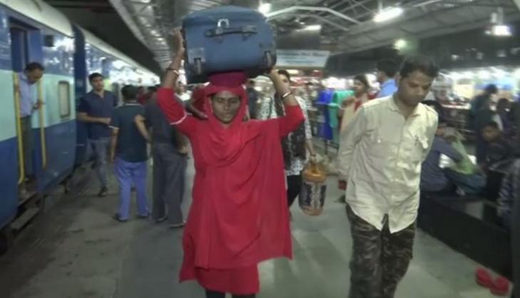 At Bhopal's railway station meet Lakshmi, the woman coolie
