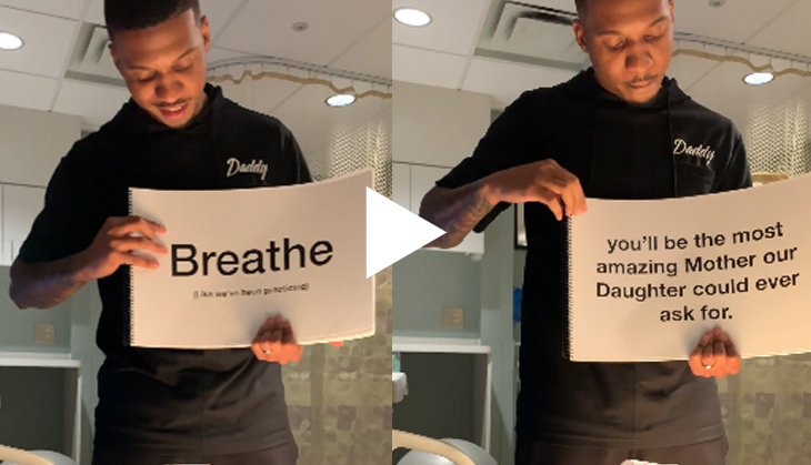 Man finds unique idea to help his wife through two days of labour; video goes viral