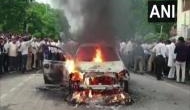 UP: Man sets SUV ablaze, fires shots in the air in Mathura city