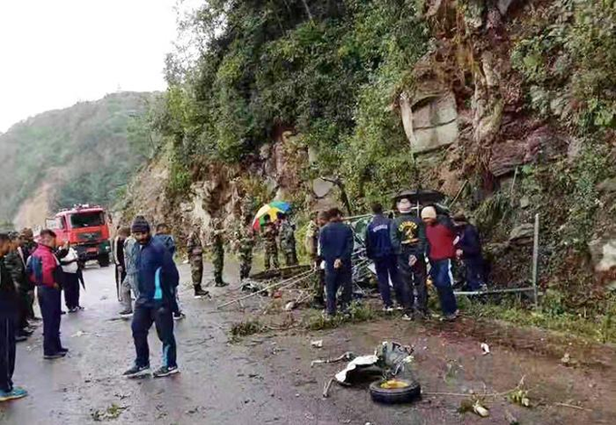Indian Army helicopter crashed in eastern Bhutan, both pilots dead