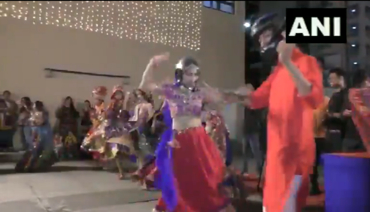 Watch: Dance group performs Garba wearing helmets in Gujarat