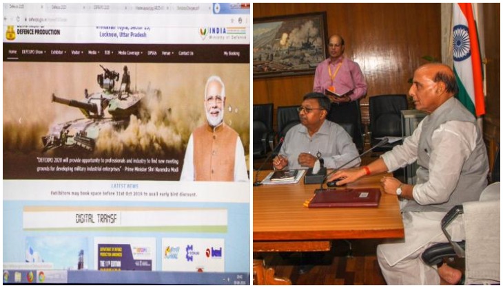 Rajnath Singh launches website of DefExpo 2020