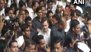 Mahatma Gandhi's 150th birth anniversary: Rahul Gandhi joins Congress 'Padyatra' in Delhi