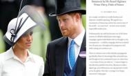 Vilified Meghan Markle, Prince Harry sue British tabloid for publishing a private letter
