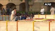 Sonia Gandhi, JP Nadda pay tribute at Rajghat on Mahatma Gandhi's 150th birth anniversary