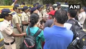  Mumbai: Heavy police deployment in Aarey Colony amid protests over cutting of trees