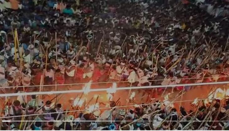 Watch: Residents of this Andhra village fight to show love for local deity on Dusshera