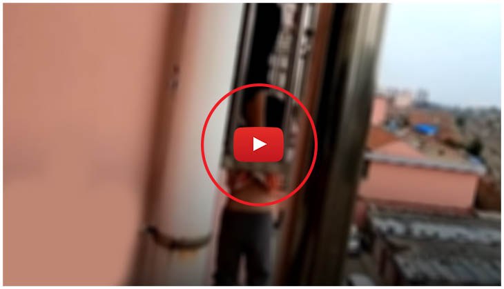 OMG! 4-year-old boy hangs from fourth floor window, head stuck in security bars; video goes viral