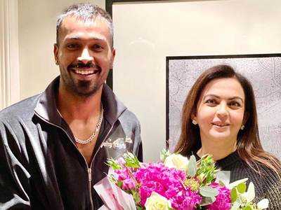 Hardik Pandya thanks Nita Ambani for paying him visit in London