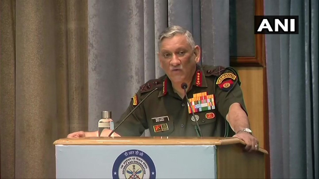 Next war will be won through indigenised weapons systems: Army Chief Bipin Rawat