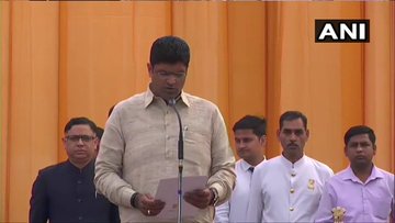 Dushyant Chautala takes oath as Haryana Deputy Chief Minister