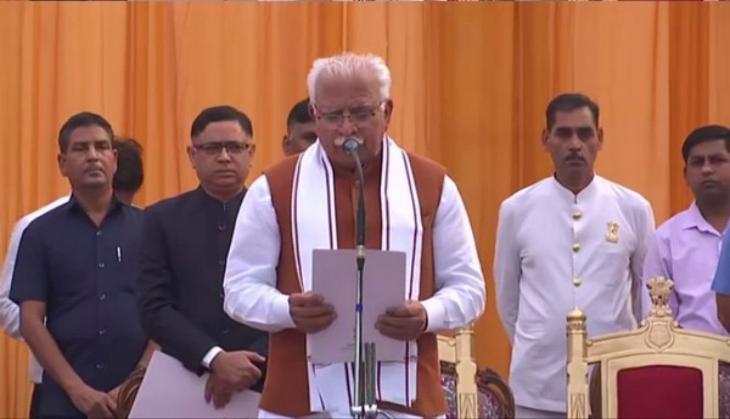 Manohar Lal Khattar takes oath as Haryana CM for second term