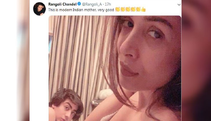 Rangoli Chandel mocks Malaika Arora for sharing photo with son Arhaan, calls ‘Indian modern mother’