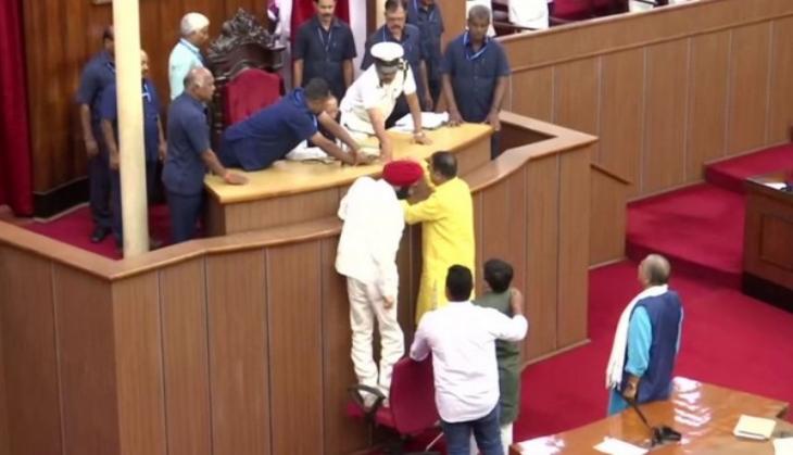Odisha Assembly adjourned till 3 pm after leaders protest, boycott
