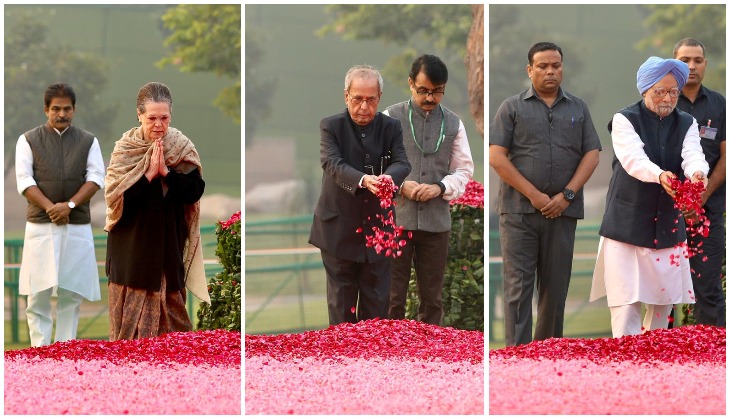 Sonia Gandhi, Manmohan Singh pay tribute to Indira Gandhi on birth anniversary