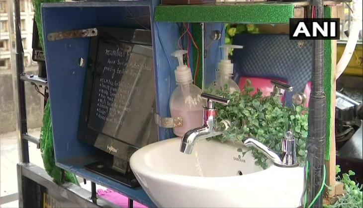 Mumbai: Auto decked up with facilities like washbasin, plants, monitor