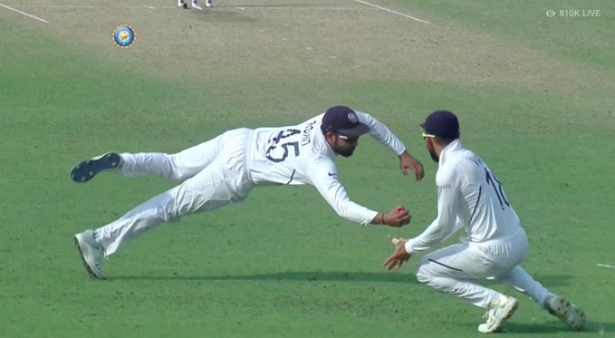 Watch: Twitter erupts as Rohit Sharma takes a stunner in India's debut day-night Test against Bangladesh