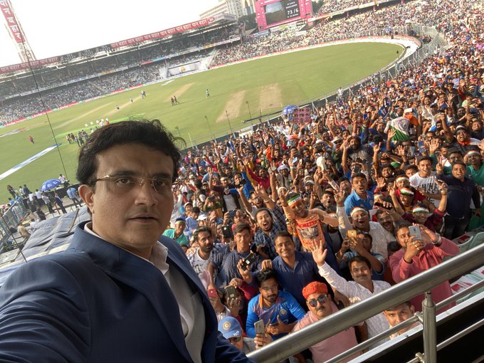 Sourav Ganguly captures 'tremendous atmosphere' at Eden Gardens for day-night Test