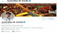 Jyotiraditya Scindia removes Congress tag from Twitter bio; denies tiff with party