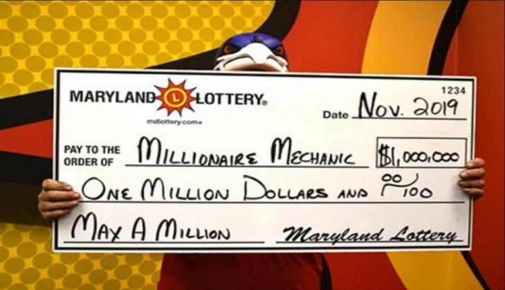 Maryland man claimed Broken foot leads Maryland man to $1 million lottery jackpot