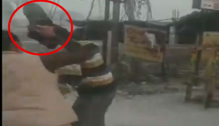 Lady cop thrashes man for 'harassing' school girls