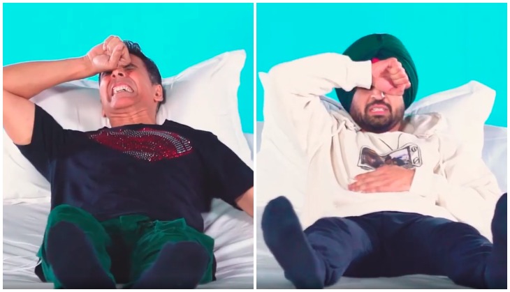 Good Newwz: Akshay Kumar, Diljit Dosanjh go through labour pain with help of technology; Video will make you go ROFL