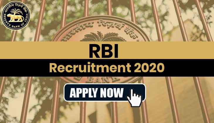 RBI Recruitment 2020: Online registration for Consultant, Specialist Analyst post to begin soon