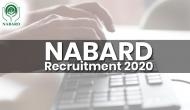 NABARD Recruitment 2020: Vacancies released for graduates; 50 plus can apply 
