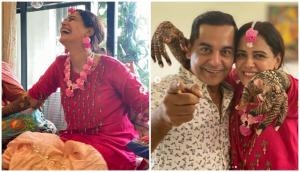 Mona Singh’s Unseen Mehendi Pics: Comedian Gaurav Gera shares pre-wedding pics of Jassi Jaissi Koi Nahin actress