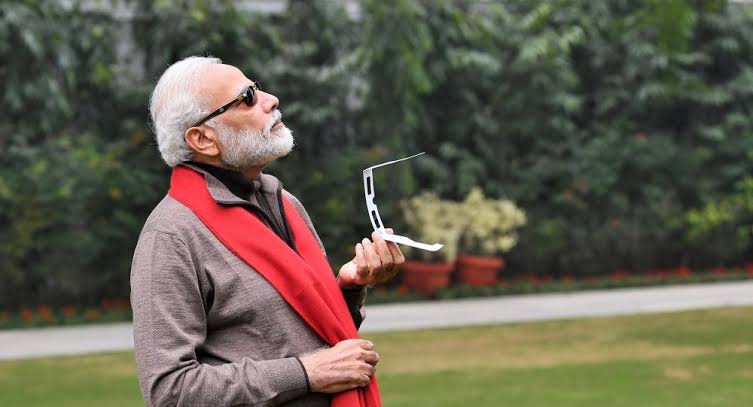 Solar Eclipse 2019: Twitter triggers meme fest after PM Modi tweets picture of himself