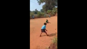 Watch: Video of physically challenged kid playing cricket takes internet by storm