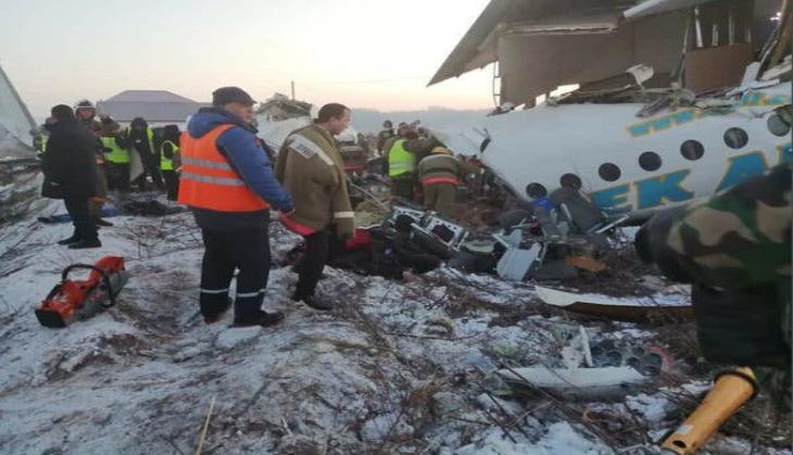 Plane with 100 crashes in Kazakhstan; 9 reported dead