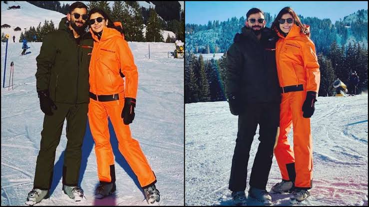 Virat Kohli, Anushka Sharma enjoys off time on snow covered mountain; see pics