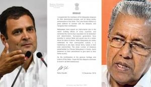 Kerala: Congress attacks CM Pinarayi Vijayan for posting Rahul Gandhi's letter on his Twitter page