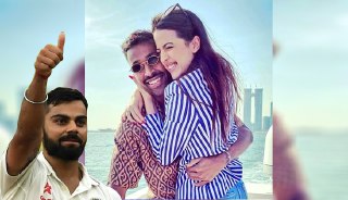 Indian skipper Virat Kohli congratulates Hardik Pandya on his special day