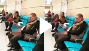 Insane! Man urinates in front of passengers at airport terminal; netizens get pissed off with video