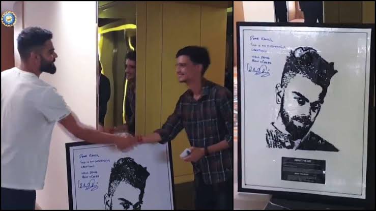 Virat Kohli receives special gift from fan in Guwahati ahead of first T20I between India, Sri Lanka
