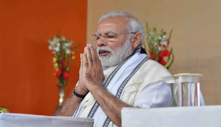 PM Modi pays tribute to Swami Vivekananda at Belur Math