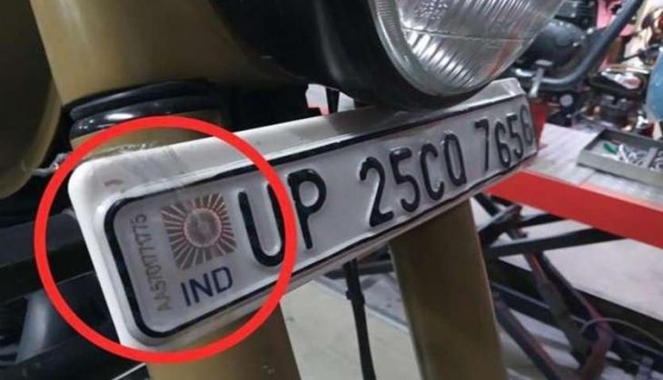 number plate