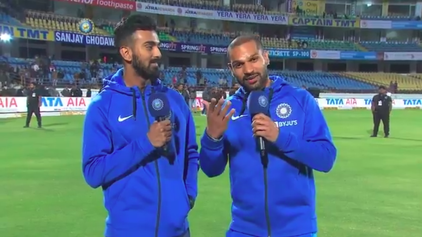 Shikhar Dhawan interviews KL Rahul after taking over Chahal TV, gives hilarious reason for leg-spinner's absence