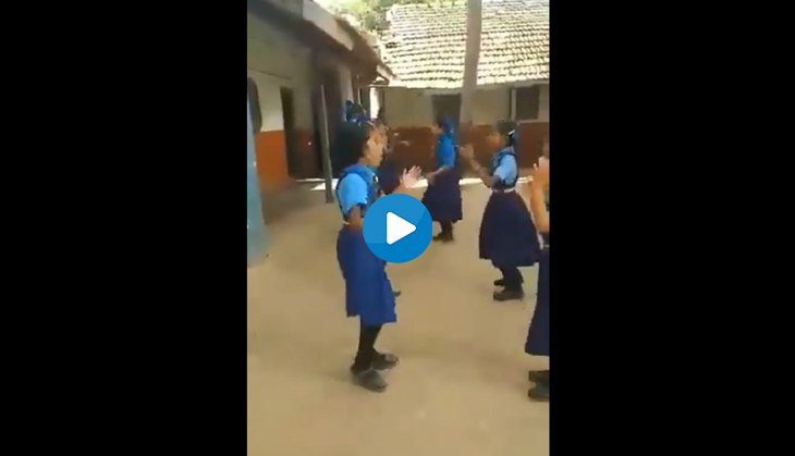 School children learn Math tables while dancing, singing; the unique video will make your day!