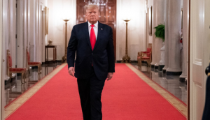 Donald Trump attends anti-abortion rally as Democrats wrap impeachment case