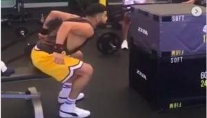 Watch: Virat Kohli kicks off another fitness challenge for netizens; can you do it