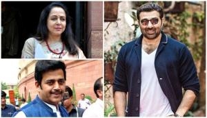 Budget 2020: Hema Malini, Sunny Deol, Ravi Kishan step out in style for budget day [PICS]