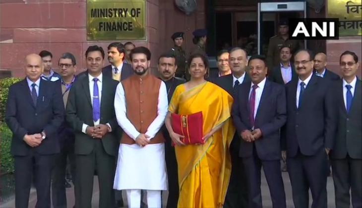 Budget 2020: Nirmala Sitharaman arrives at Finance Ministry 