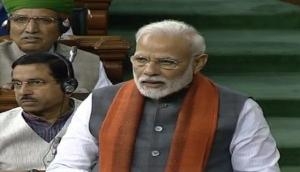 Amid protest over Ananthkumar Hegde's remarks, PM Modi takes swipe at Congress led opposition in parliament