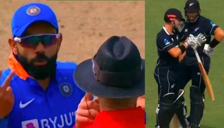 Virat Kohli Furious At Umpire Henry Nicholls Late DRS Call