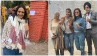Swara Bhaskar, Taapsee Pannu cast their vote in Delhi Assembly polls