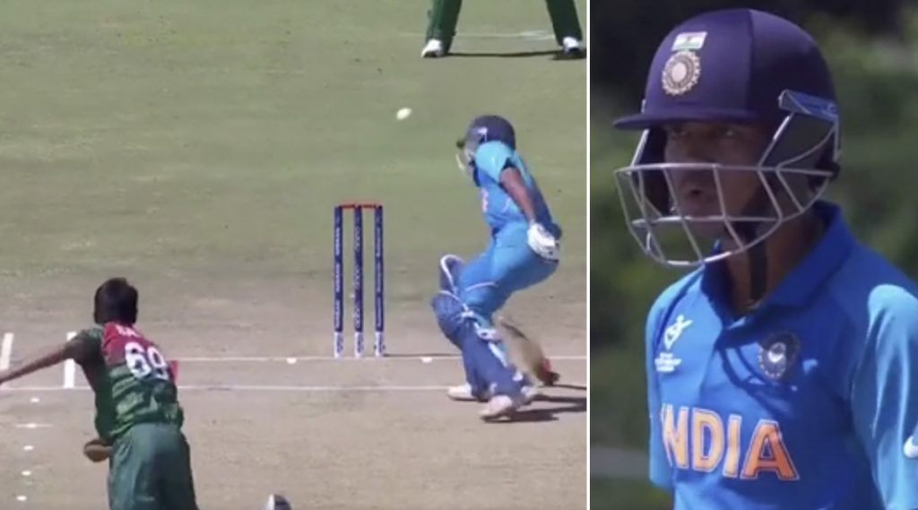 U-19 World Cup Final: Tanzim Hasan Sakib nearly hits Divyansh Saxena on his head [Video]
